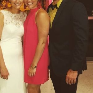 Lush Red High Neck Dress - Size Small